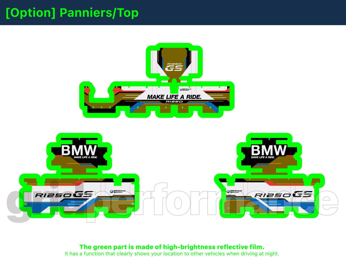 Motorcycle Fairing Decal Vinyl Sticker Kit – For BMW R1250GS Adv Type (1-1)