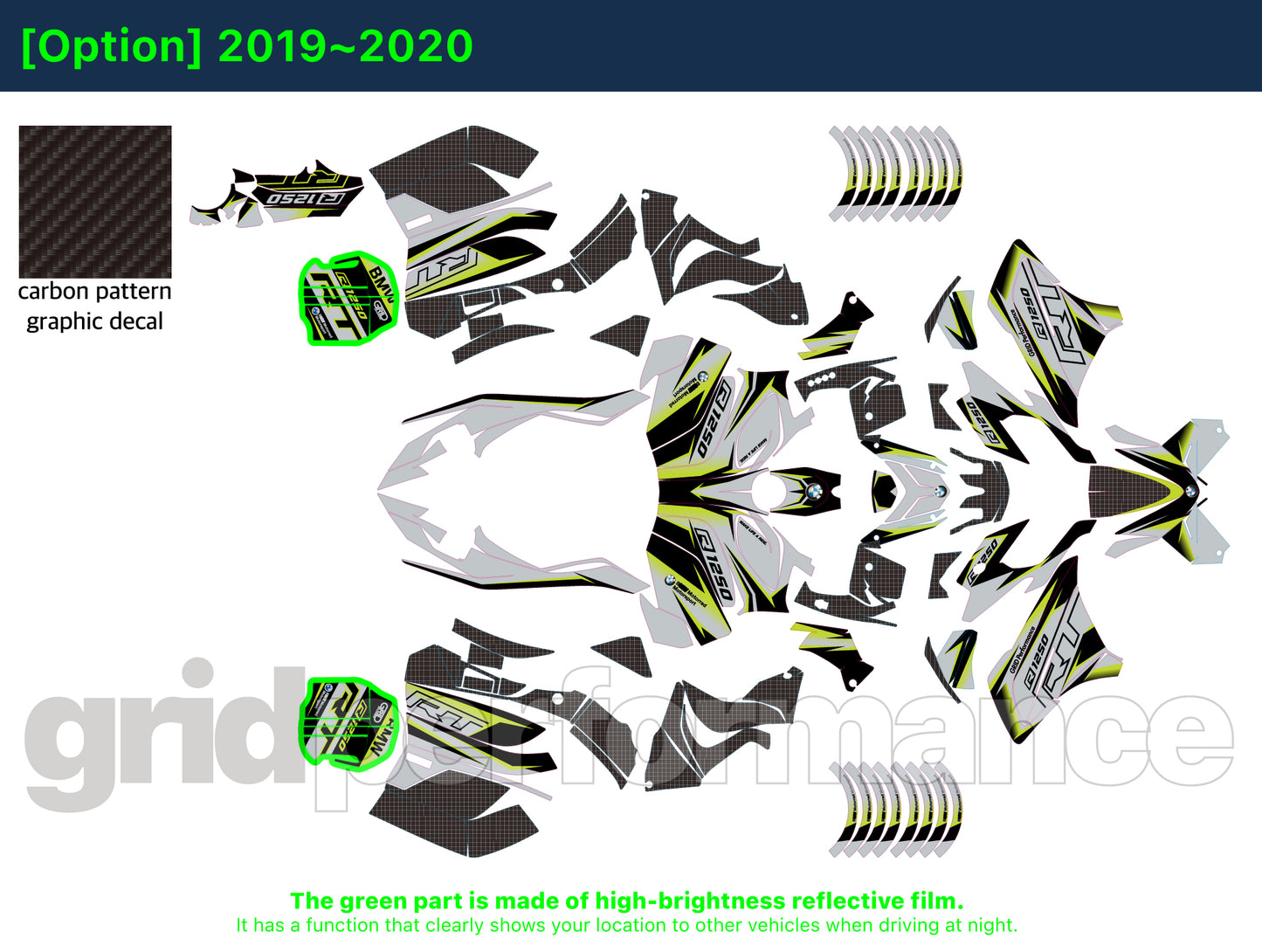 R1250RT Graphic Full Decal Kit (1-2)