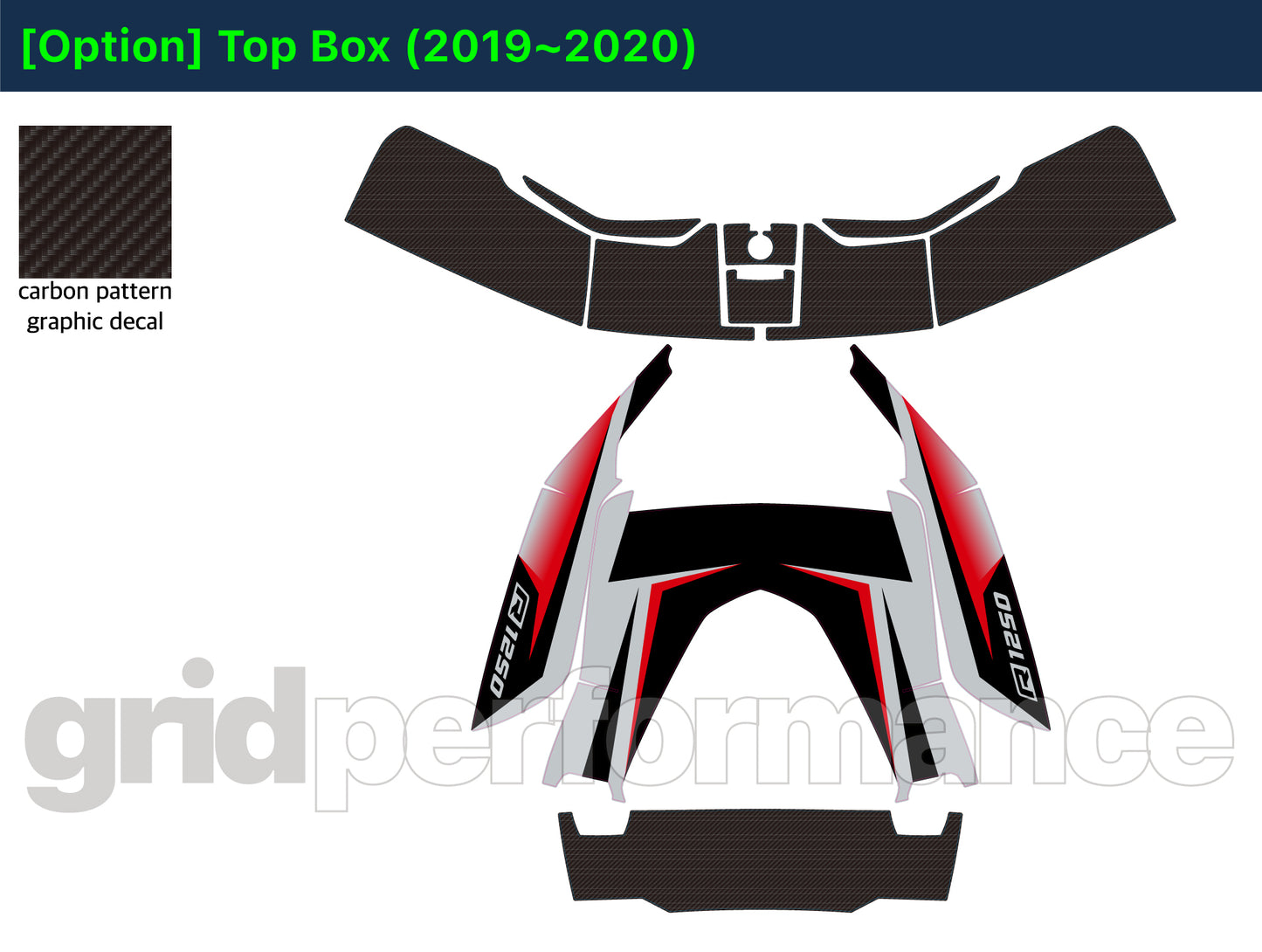 R1250RT Graphic Full Decal Kit (1-3)