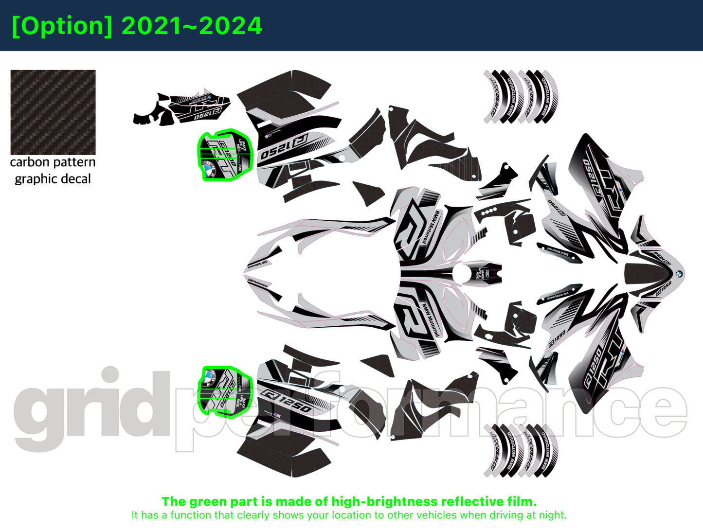 R1250RT Graphic Full Decal Kit (2-3)