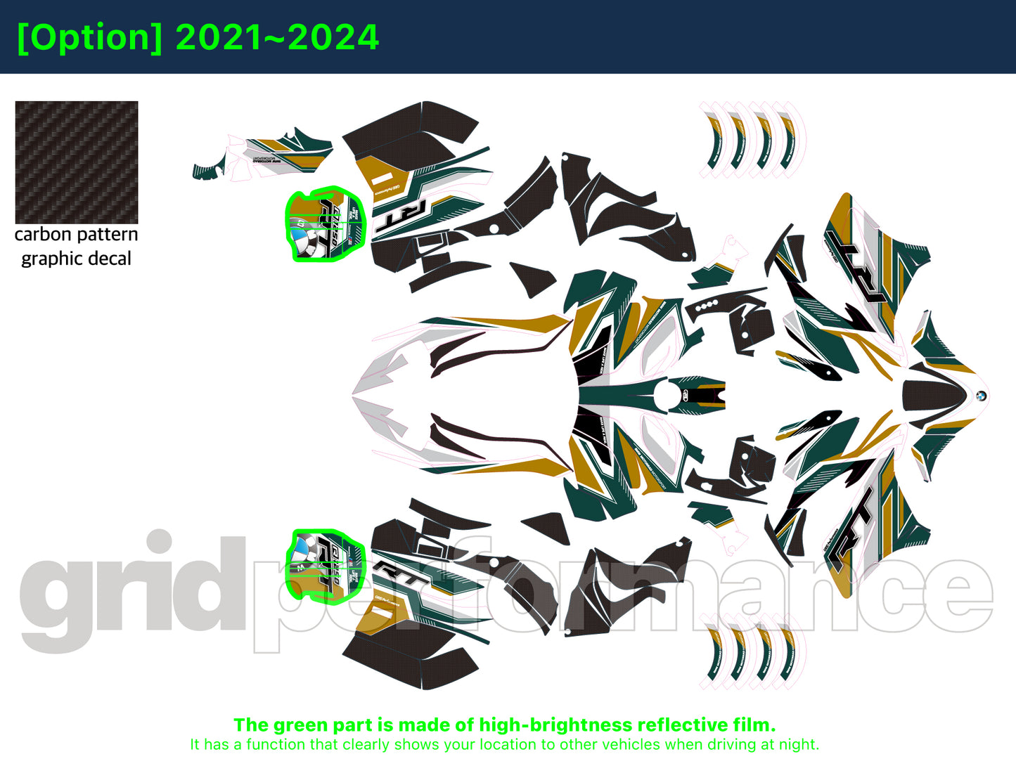 R1250RT Graphic Full Decal Kit (3-2)