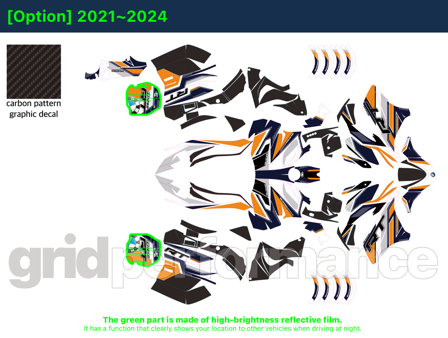 R1250RT Graphic Full Decal Kit (3-4)