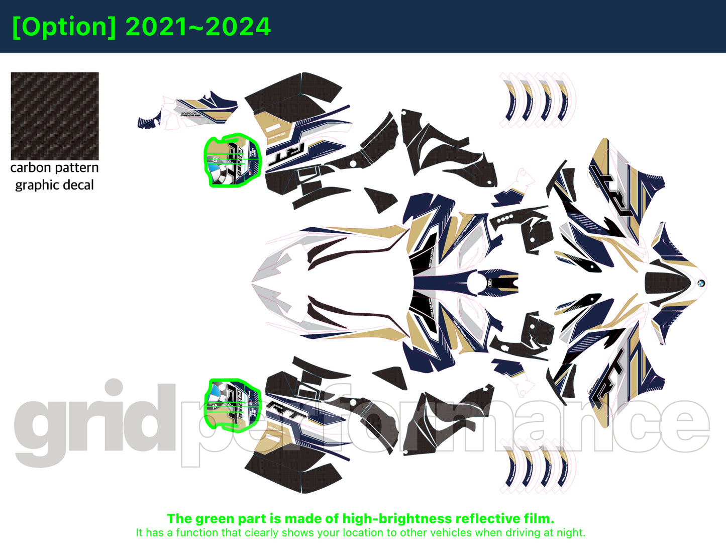 R1250RT Graphic Full Decal Kit (3-5)