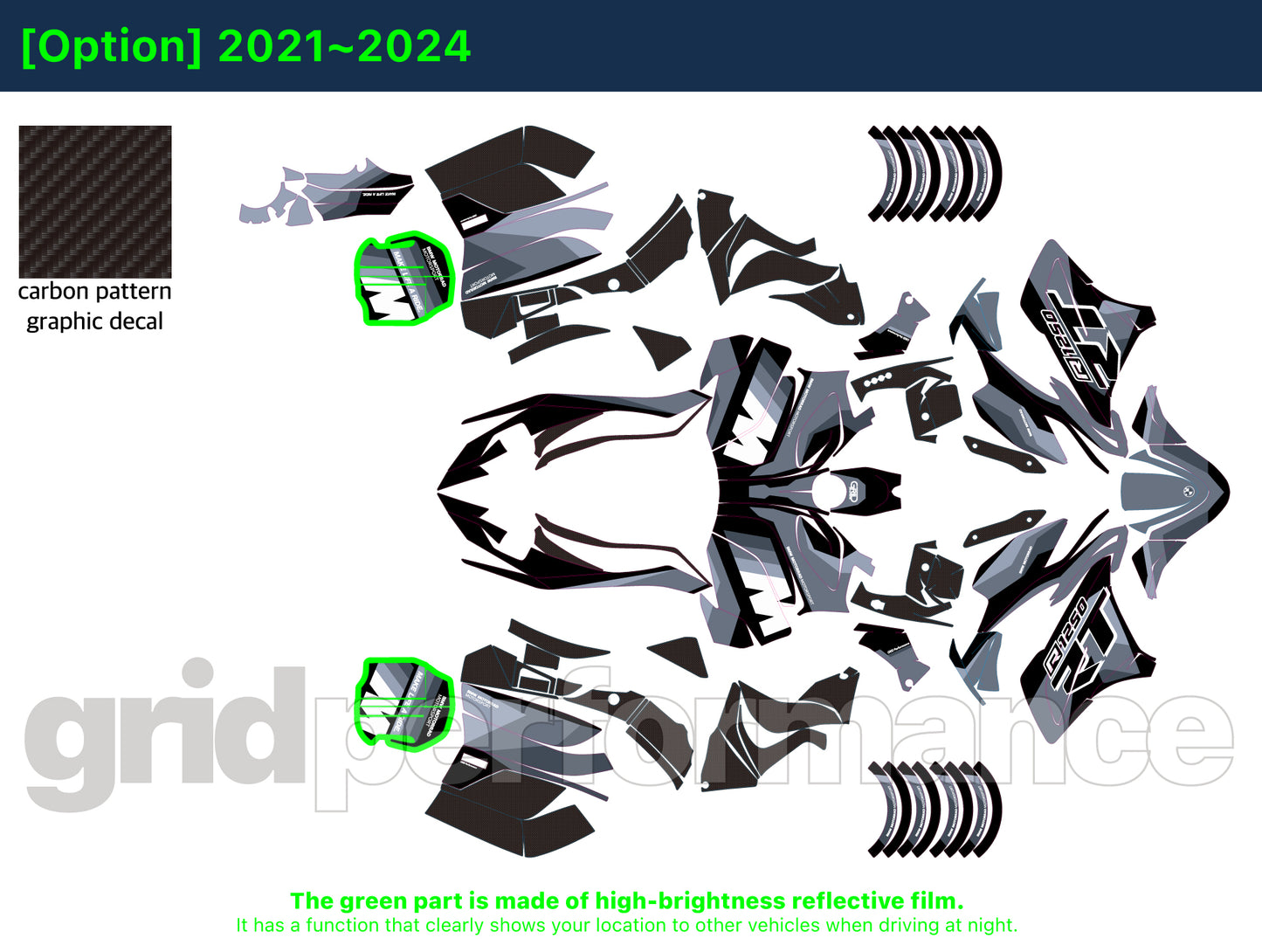 R1250RT Graphic Full Decal Kit (4-3.M)