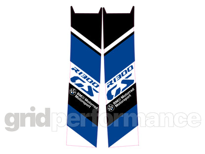 BMW R1300GS Vario Side Pannier Rear Reflective Decal (1002-1.Blue)
