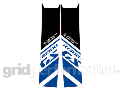 BMW R1300GS Vario Side Pannier Rear Reflective Decal (1002.Blue)