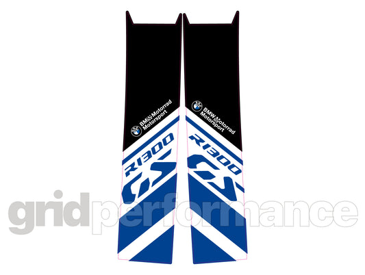 BMW R1300GS Vario Side Pannier Rear Reflective Decal (1002.Blue)
