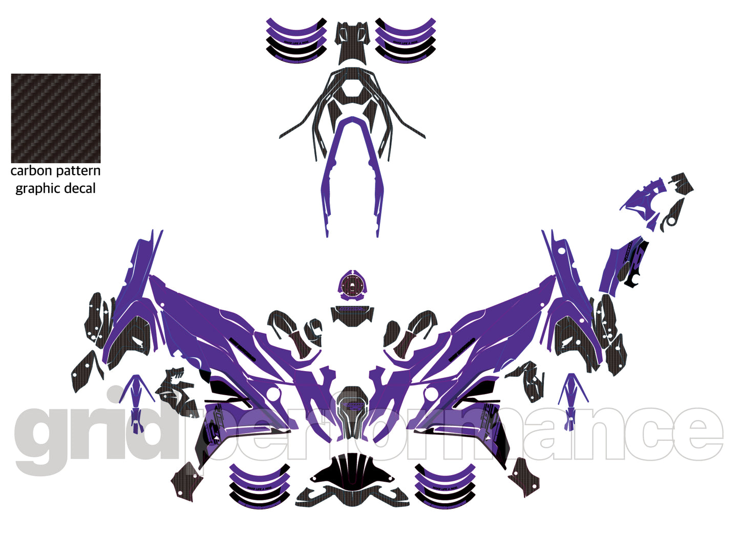 Motorcycle Fairing Decal Vinyl Sticker Kit – For BMW R1300 RS Type (1-10)