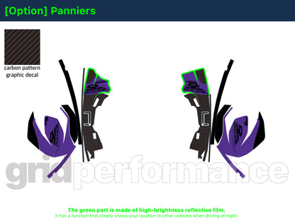 Motorcycle Fairing Decal Vinyl Sticker Kit – For BMW R1300 RS Type (1-10)