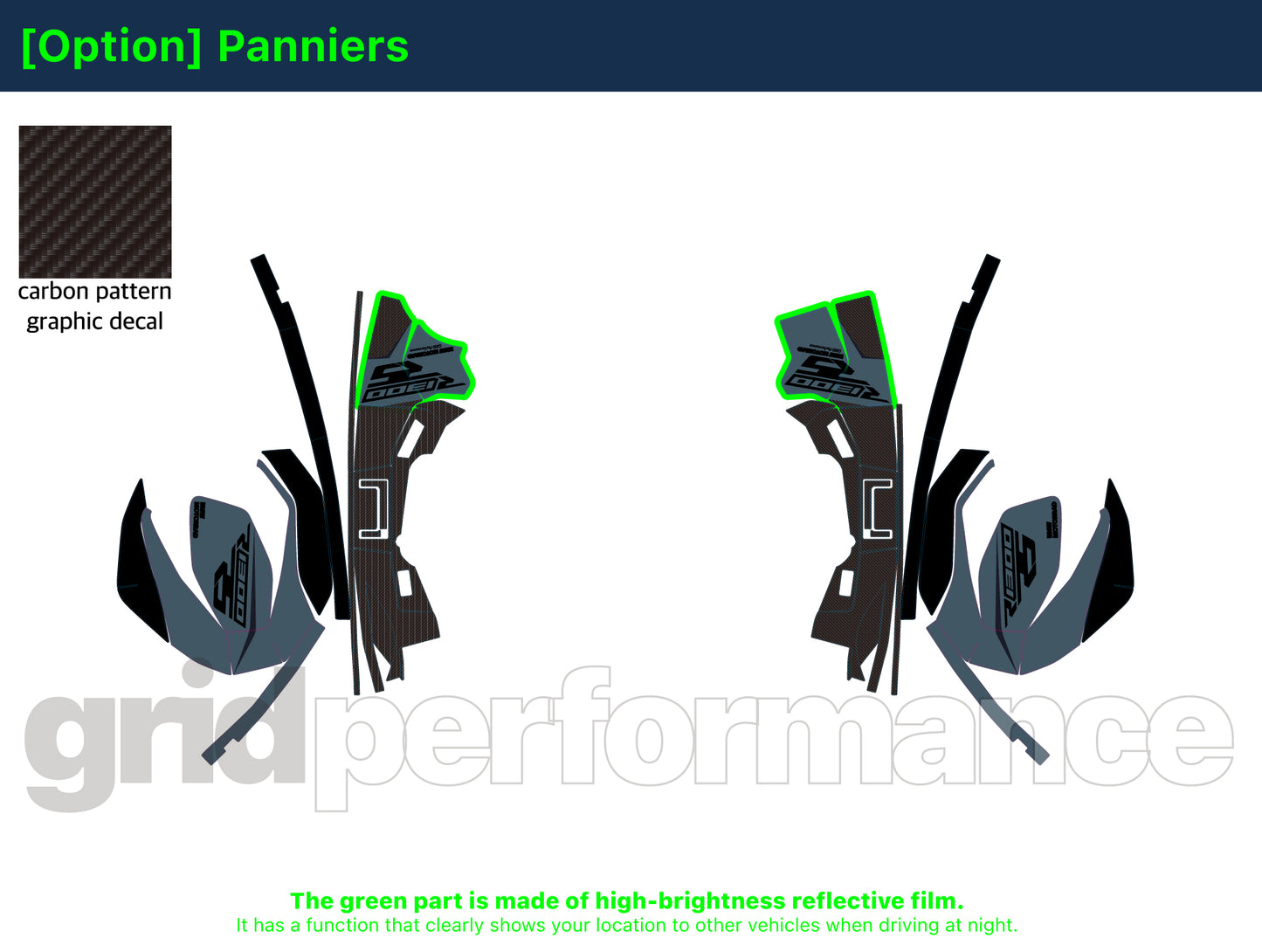 Motorcycle Fairing Decal Vinyl Sticker Kit – For BMW R1300 RS Type (1-2)