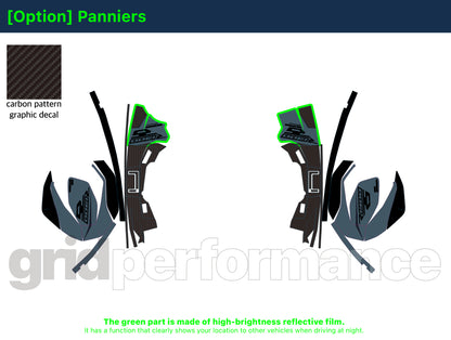 Motorcycle Fairing Decal Vinyl Sticker Kit – For BMW R1300 RS Type (1-2)