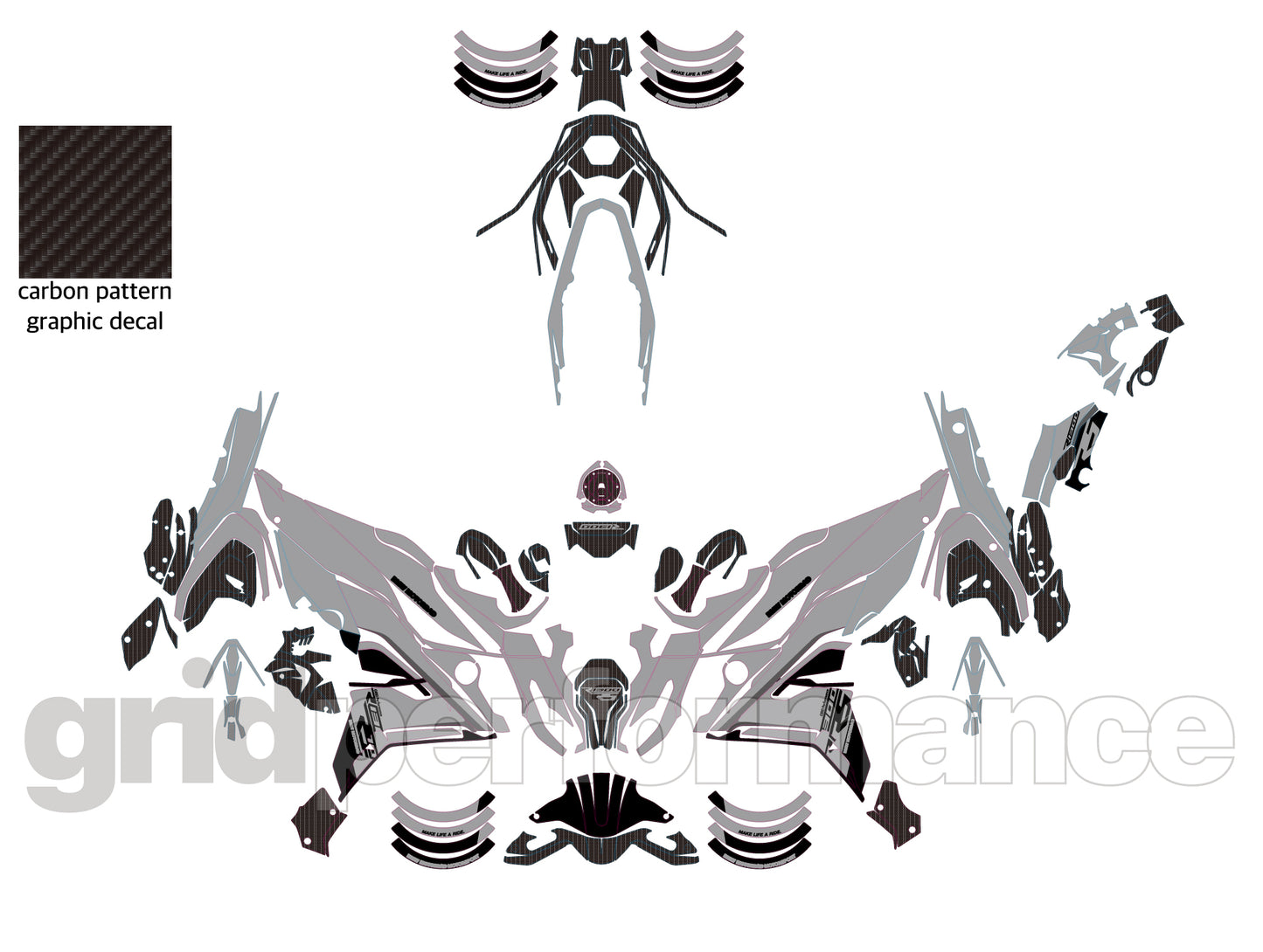 Motorcycle Fairing Decal Vinyl Sticker Kit – For BMW R1300 RS Type (1-3)