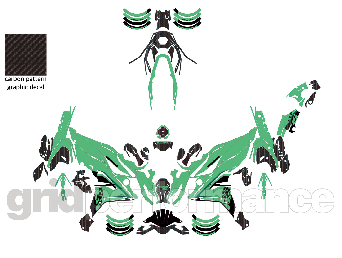 Motorcycle Fairing Decal Vinyl Sticker Kit – For BMW R1300 RS Type (1-4)