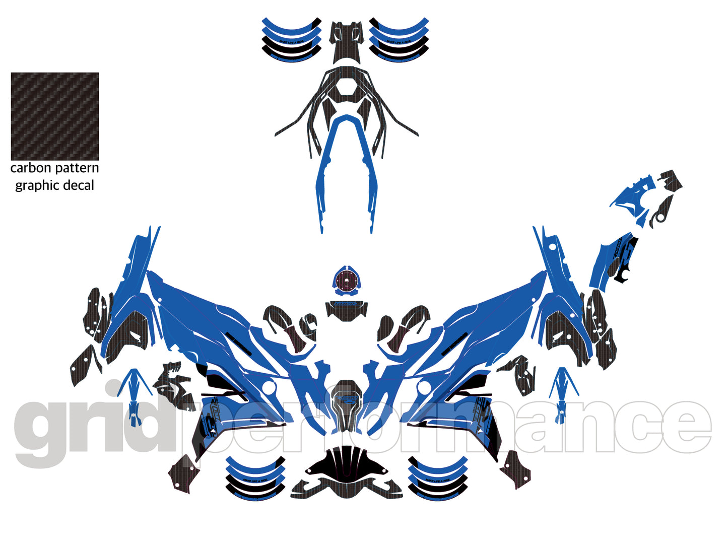 Motorcycle Fairing Decal Vinyl Sticker Kit  For BMW R1300 RS Type (1-5)