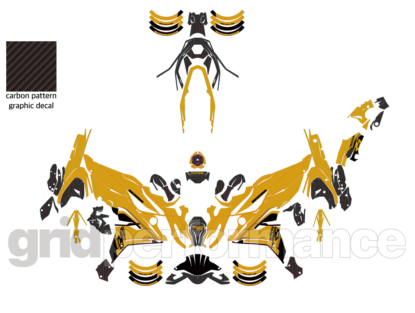 Motorcycle Fairing Decal Vinyl Sticker Kit – For BMW R1300 RS Type (1-6)