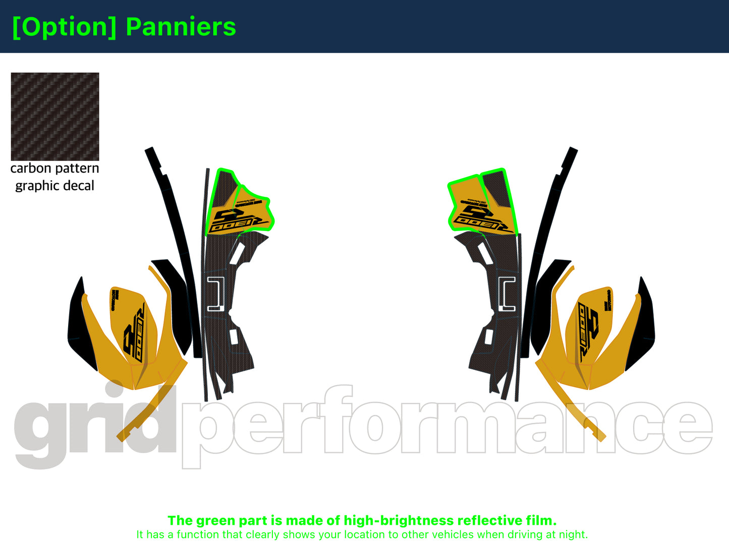 Motorcycle Fairing Decal Vinyl Sticker Kit – For BMW R1300 RS Type (1-6)