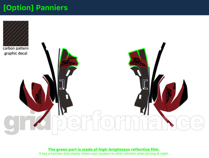 Motorcycle Fairing Decal Vinyl Sticker Kit – For BMW R1300 RS Type (1-7)