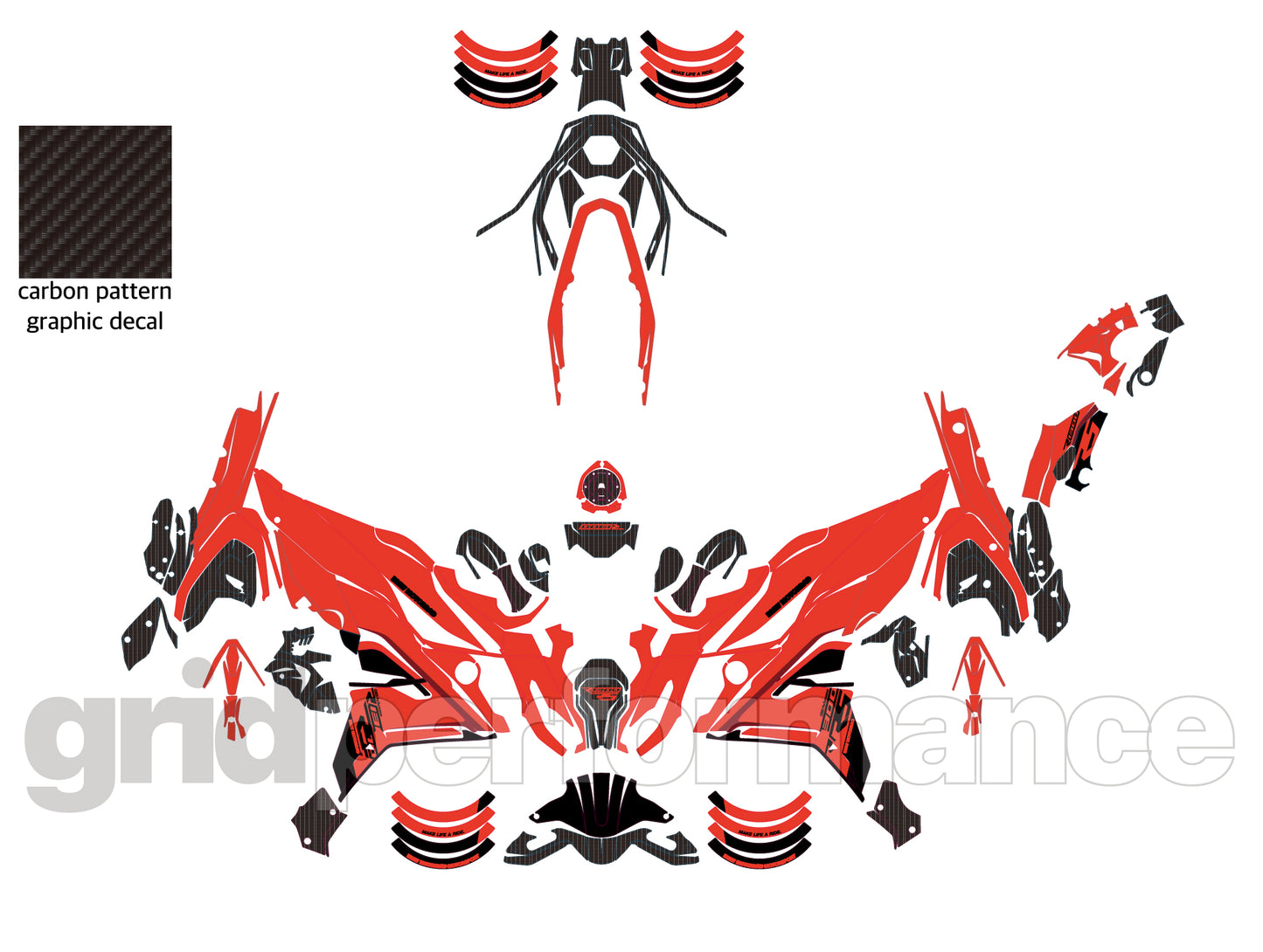 Motorcycle Fairing Decal Vinyl Sticker Kit – For BMW R1300 RS Type (1-8)