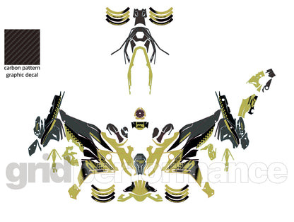 Motorcycle Fairing Decal Vinyl Sticker Kit – For BMW R1300 RS Type (2-4)