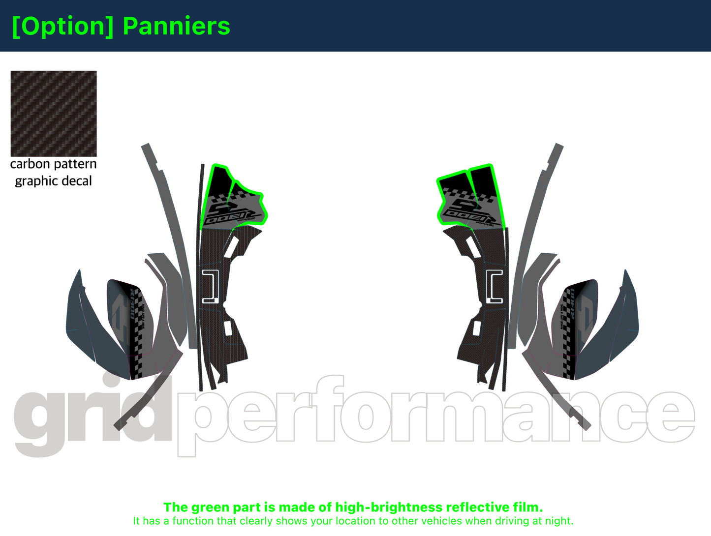 Motorcycle Fairing Decal Vinyl Sticker Kit – For BMW R1300 RS Type (2-5)