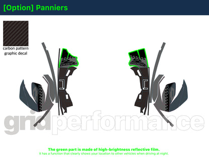 Motorcycle Fairing Decal Vinyl Sticker Kit – For BMW R1300 RS Type (2-5)