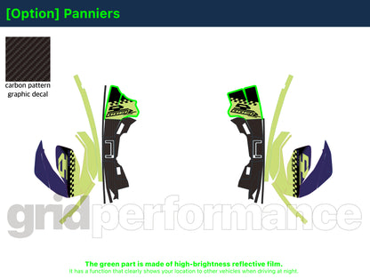 Motorcycle Fairing Decal Vinyl Sticker Kit – For BMW R1300 RS Type (2-6)