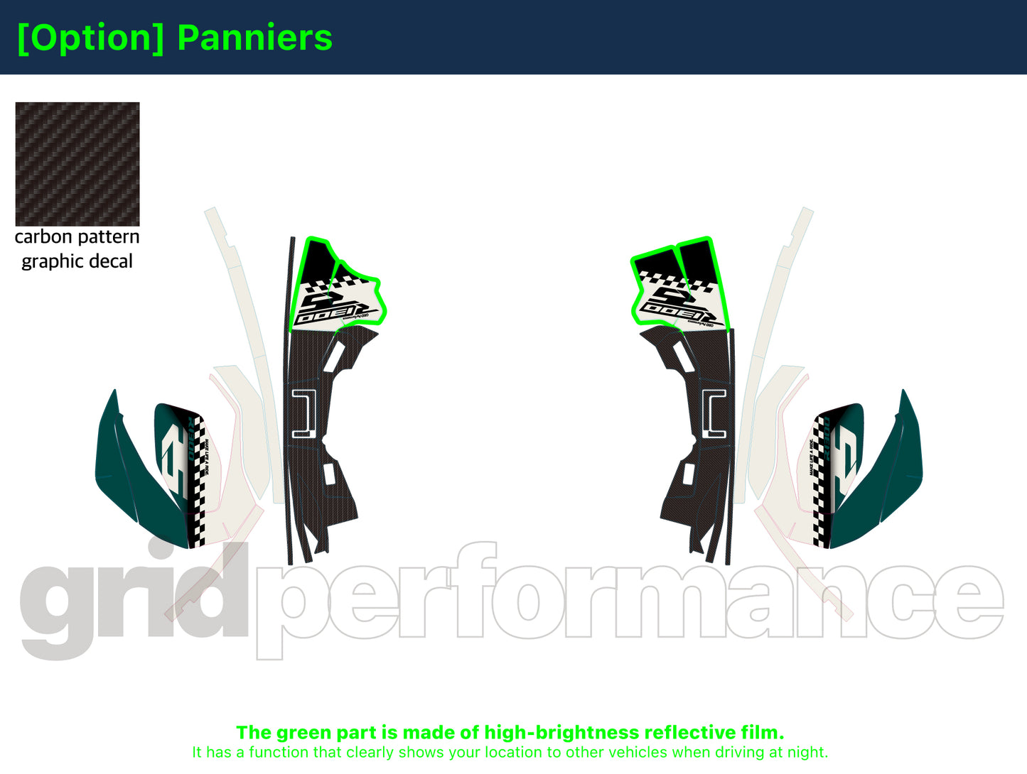 Motorcycle Fairing Decal Vinyl Sticker Kit – For BMW R1300 RS Type (2-8)