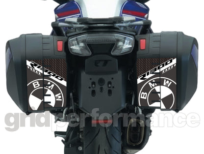 BMW R1300RT Pannier & Top Box Rear Reflective Decal Sticker (1-2.White Gray)