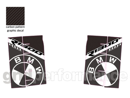 BMW R1300RT Pannier & Top Box Rear Reflective Decal Sticker (1-2.White Gray)