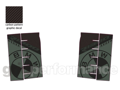 BMW R1300RT Pannier & Top Box Rear Reflective Decal Sticker (1-5.Green)