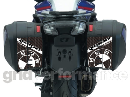 BMW R1300RT Pannier & Top Box Rear Reflective Decal Sticker (3-1.Carbon)