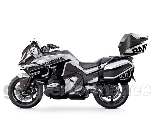 BMW R1300RT Custom Vinyl Graphic Decal Kit (1-2.White Gray)
