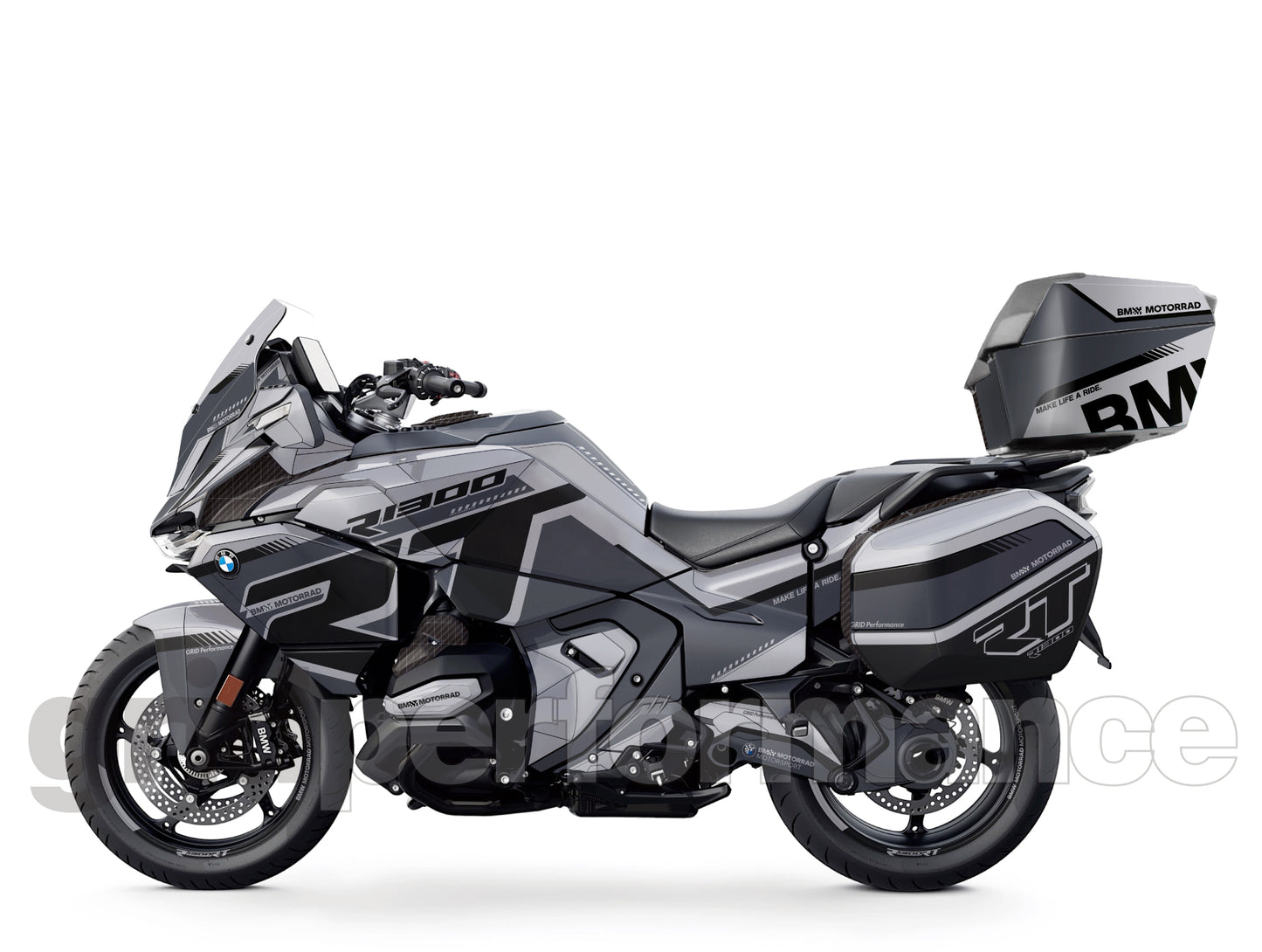 BMW R1300RT Custom Vinyl Graphic Decal Kit (1-4.Gray)
