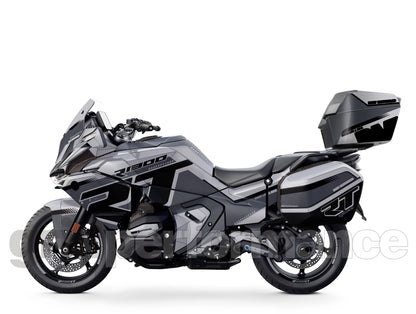 Motorcycle Fairing Decal Kit – For BMW R1300RT Touring Type (1-4.Gray)