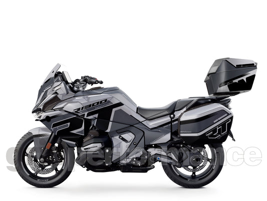 Motorcycle Fairing Decal Kit – For BMW R1300RT Touring Type (1-4.Gray)