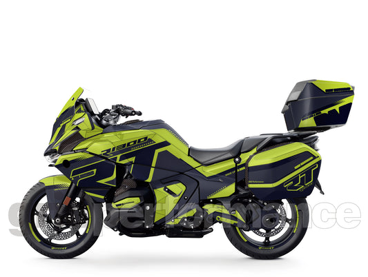 Motorcycle Fairing Decal Kit – For BMW R1300RT Touring Type (1-8.Gray Green)