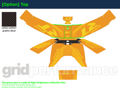 Motorcycle Fairing Decal Vinyl Sticker Kit – For BMW R1300RT Touring Type (2-10.M)