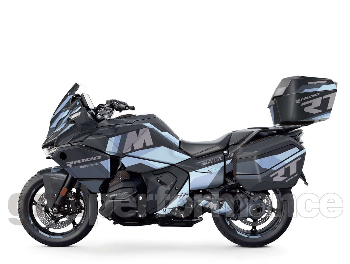 Motorcycle Fairing Decal Vinyl Sticker Kit – For BMW R1300RT Touring Type (2-4.M)