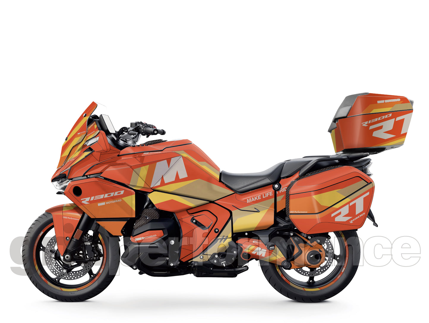 Motorcycle Fairing Decal Vinyl Sticker Kit – For BMW R1300RT Touring Type (2-5.M)