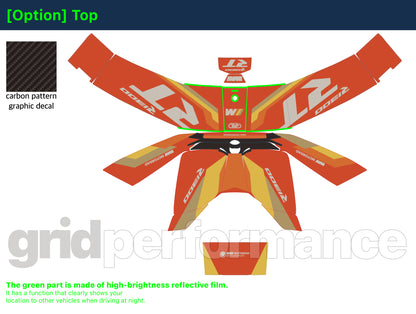 Motorcycle Fairing Decal Vinyl Sticker Kit – For BMW R1300RT Touring Type (2-5.M)