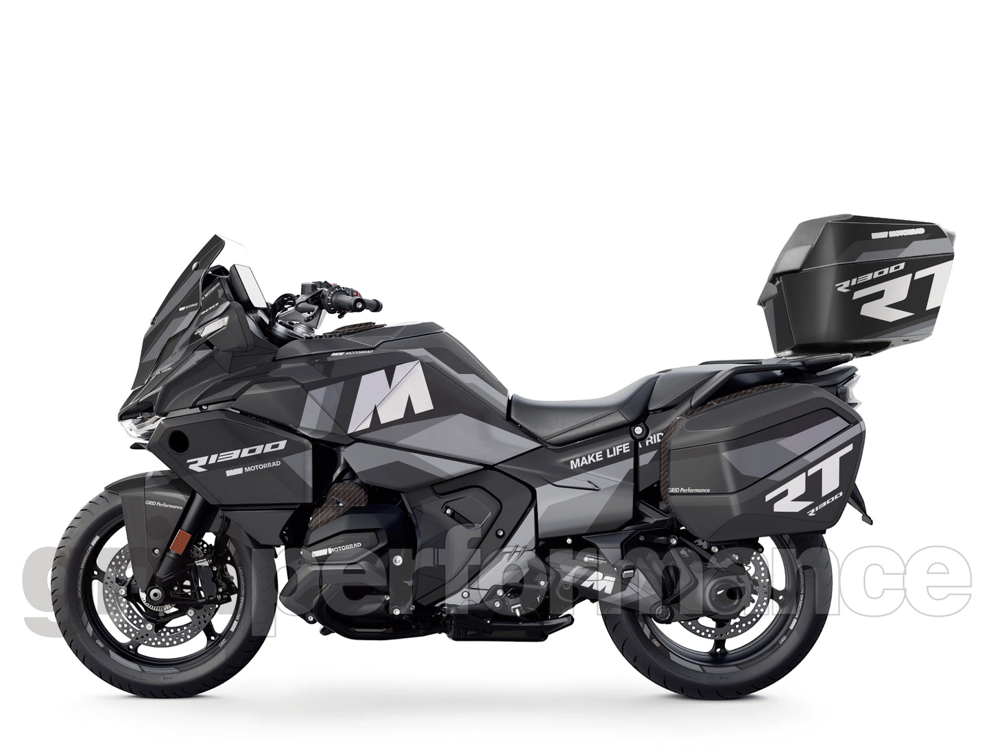 Motorcycle Fairing Decal Vinyl Sticker Kit – For BMW R1300RT Touring Type (2-6.M)