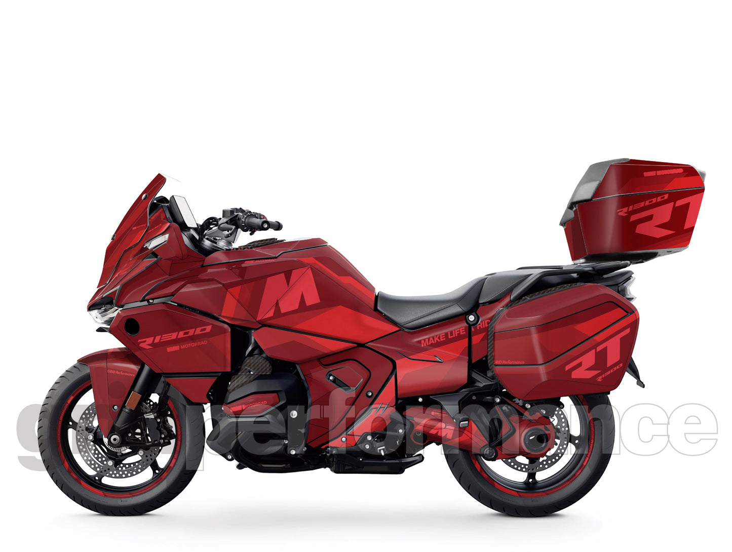 Motorcycle Fairing Decal Vinyl Sticker Kit – For BMW R1300RT Touring Type (2-7.M)