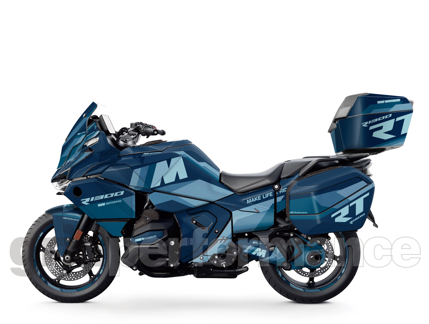 Motorcycle Fairing Decal Vinyl Sticker Kit – For BMW R1300RT Touring Type (2-8.M)