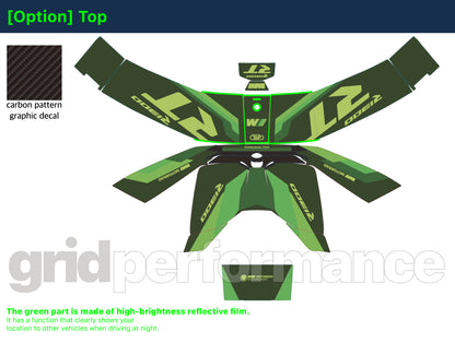 Motorcycle Fairing Decal Vinyl Sticker Kit – For BMW R1300RT Touring Type (2-9.M)