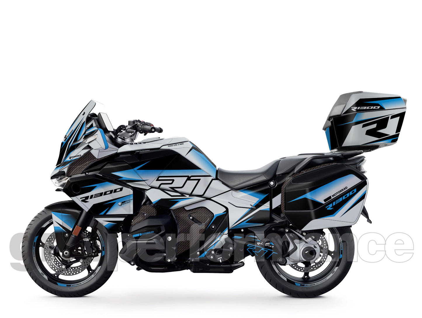 Motorcycle Fairing Decal Vinyl Sticker Kit – For BMW R1300RT Touring Type (3-1)