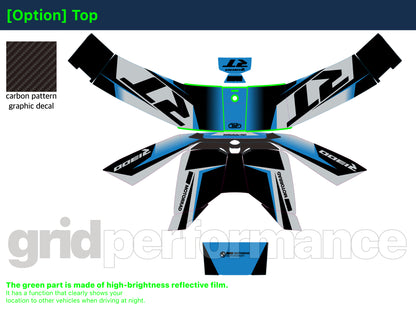 Motorcycle Fairing Decal Vinyl Sticker Kit – For BMW R1300RT Touring Type (3-1)