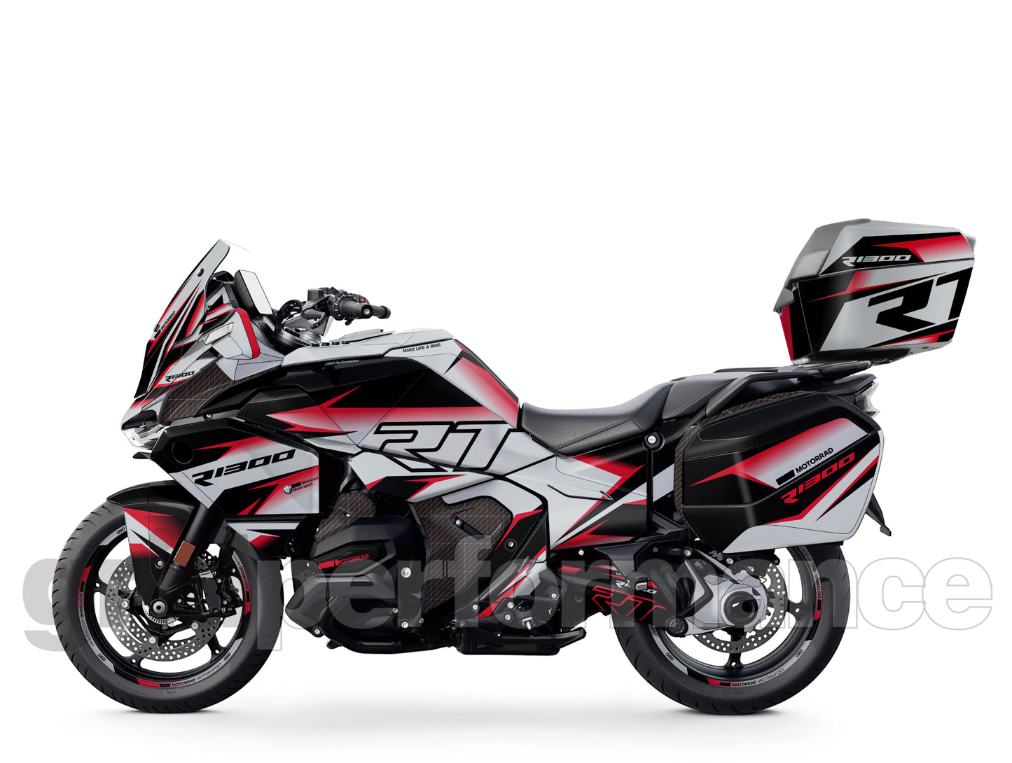 Motorcycle Fairing Decal Vinyl Sticker Kit – For BMW R1300RT Touring Type (3-2)