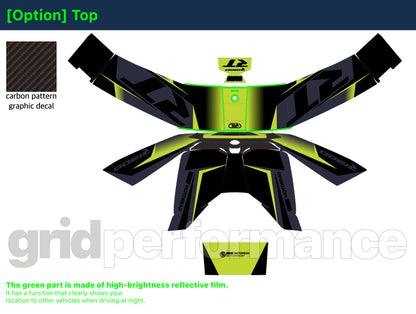 Motorcycle Fairing Decal Vinyl Sticker Kit – For BMW R1300RT Touring Type (3-4)