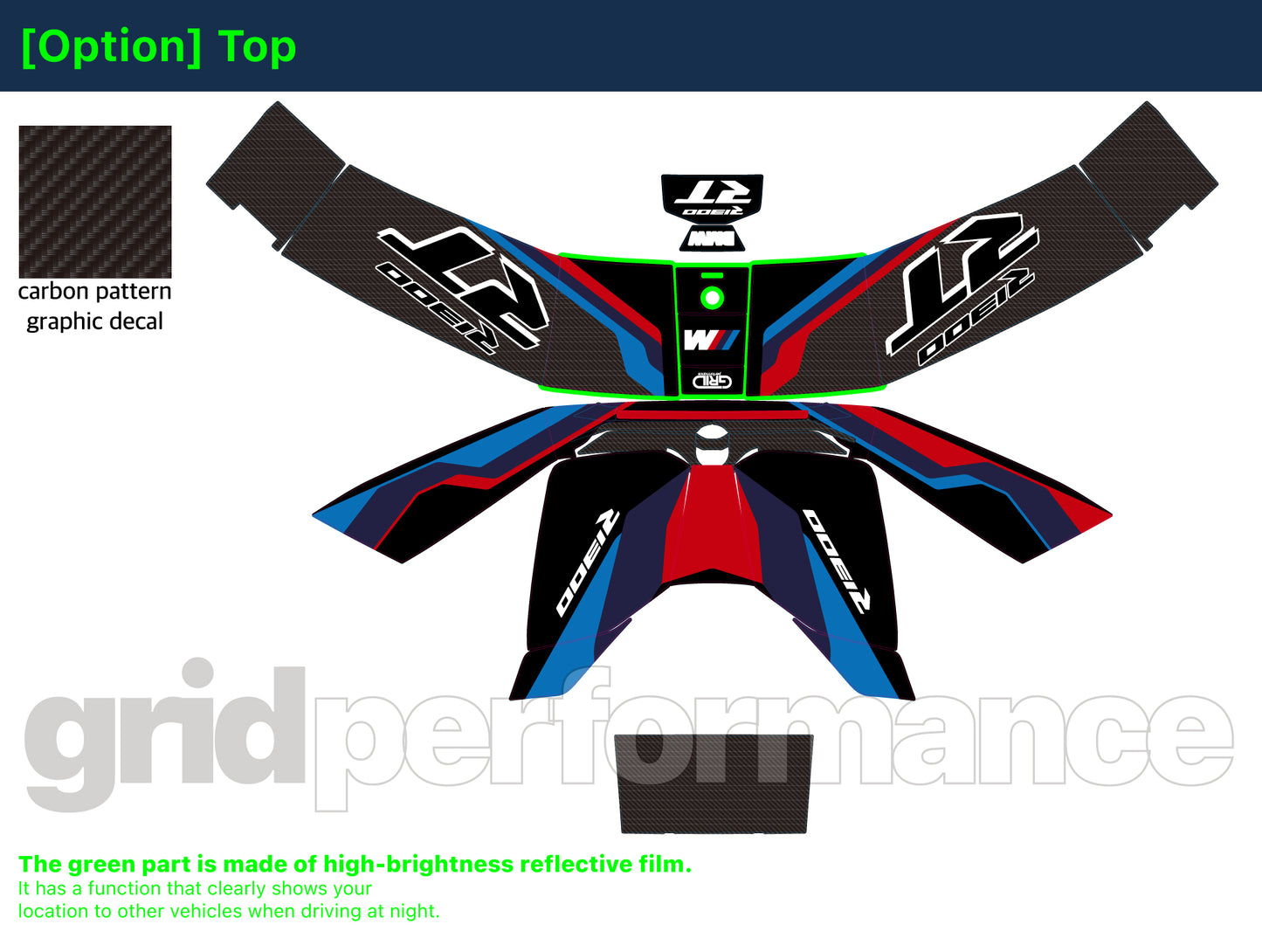 Full Graphic Vinyl Decal Kit For BMW R1300RT (4-1.M)