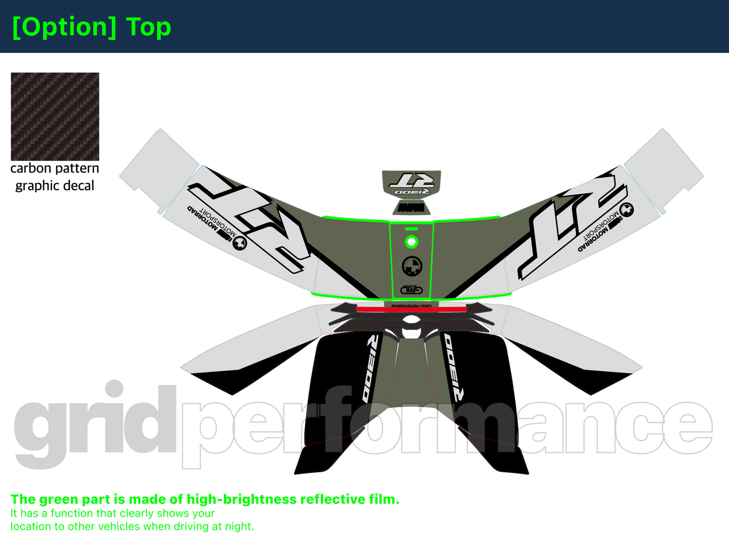 R1300RT Graphic Full Decal Sticker Kit (5-3)